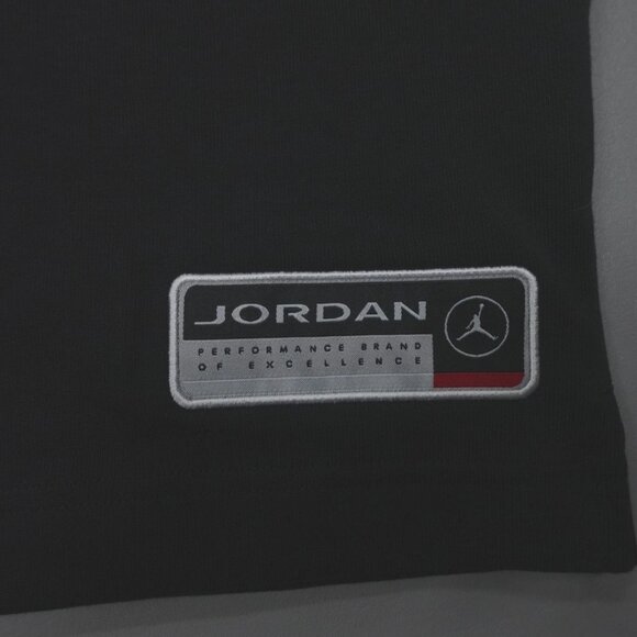 Air Jordan Essentials Long Sleeve Rugby Shirt Black Red BRED HF9323-010 M 1 2 3 - Picture 6 of 14